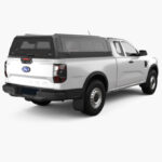 Rhino Xtreme Alu Canopy, Ford Ranger Super Cab (2023-current)